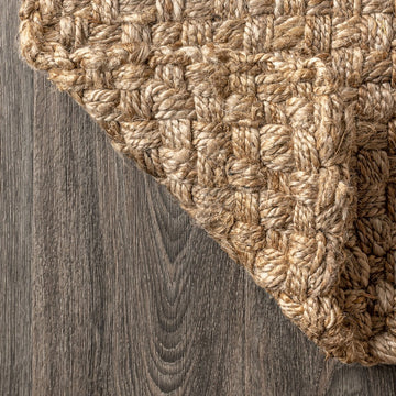 Estera Hand Woven Boucle Chunky Jute Area Rug